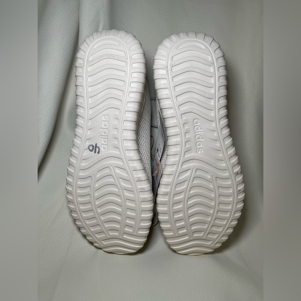 NWT Adidas Women’s Off-White Beige Mesh Athletic Shoe Sneakers Size 8 - Picture 14 of 15